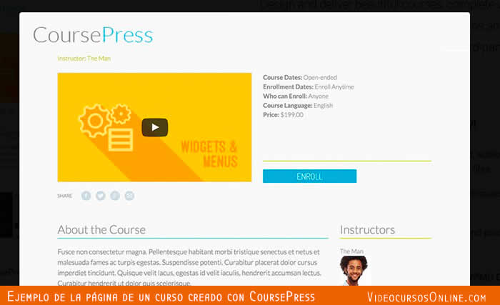 CoursePress LMS Plataforma para crear cursos