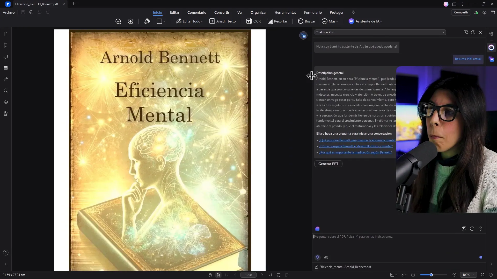 Resumen de un libro en PDF Element