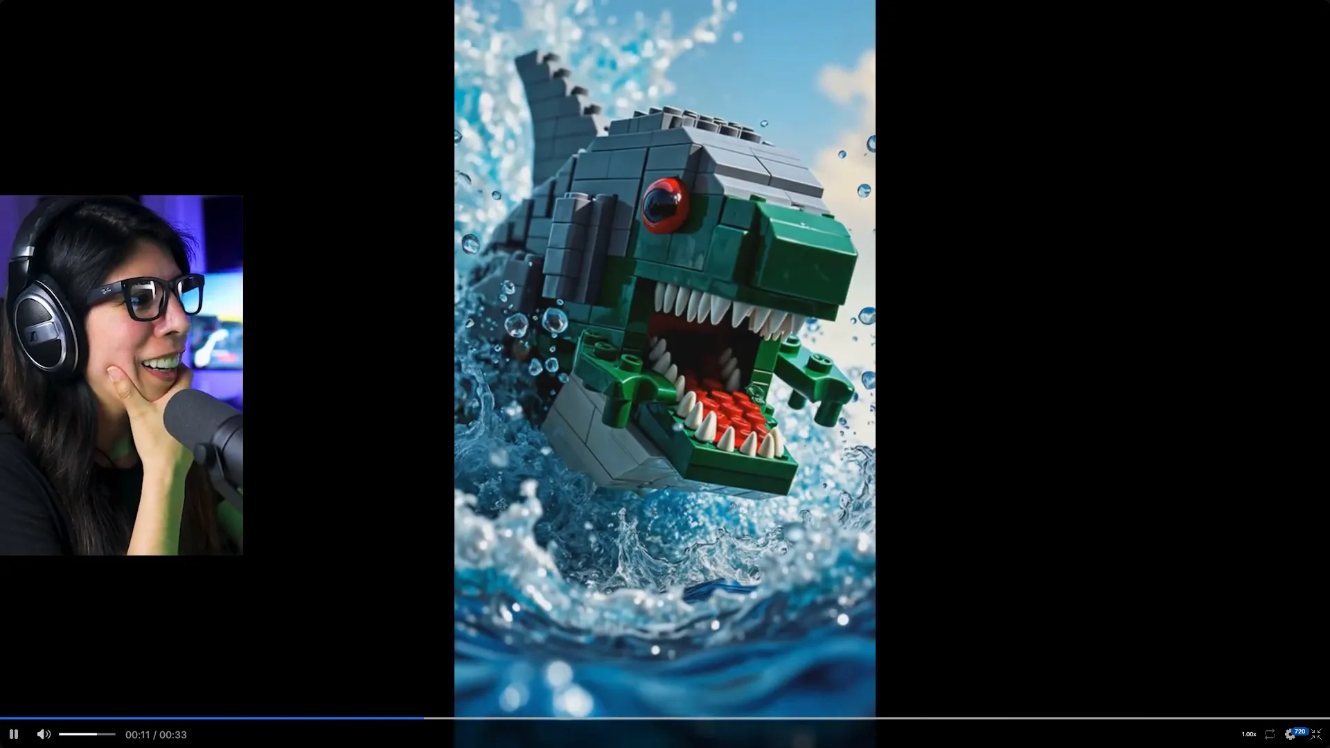 Video corto estilo LEGO creado con InVideo AI