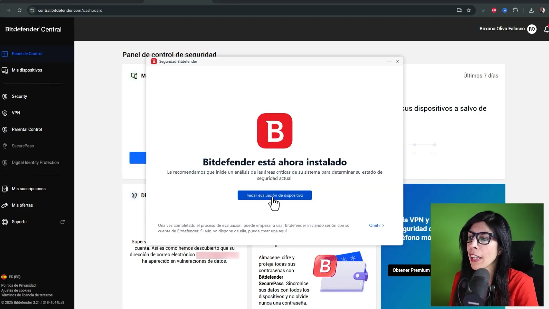 Instalación y activación de Bit Defender Total Security en ordenador