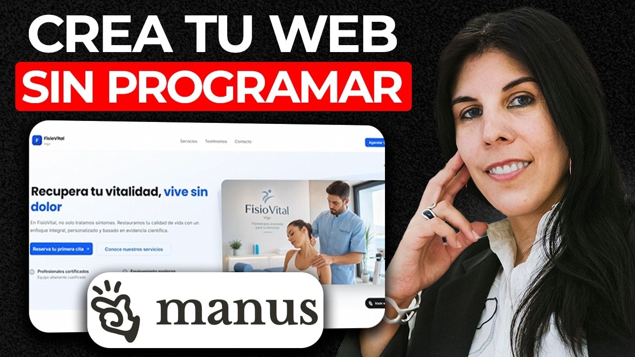 Miniatura del vídeo sobre crear una web completa con IA para una clínica de fisioterapia